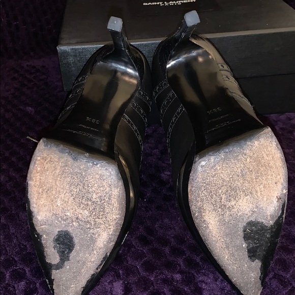 YSL SETA CALF OXFORD NERO BOOTIE - Picture 5 of 11